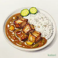 ポークロックカレー 肉ダブル 大盛