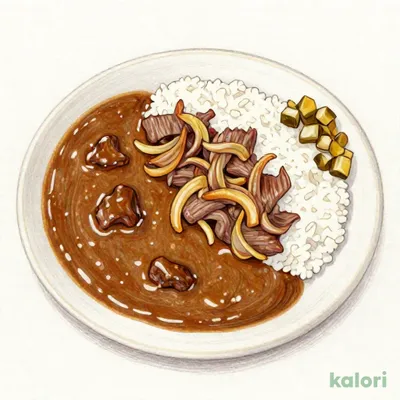 牛あいがけビーフカレー 大盛