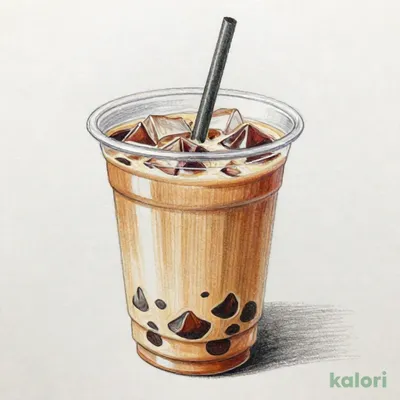 黒糖ゼリーほうじ茶ラテ