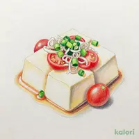 九条ねぎと北の大豆濃い絹のおとうふサラダ