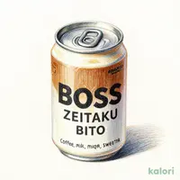 Boss Zeitaku Bito (Low-Sugar Coffee), 185g Can