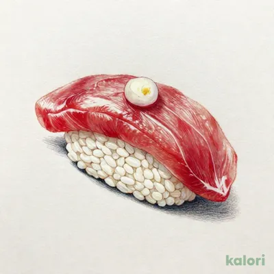 クジラ肉おろしにんにくのせ(１貫)