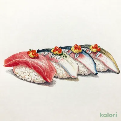 今なら100円引き！トロかつおとさんまの５貫盛り