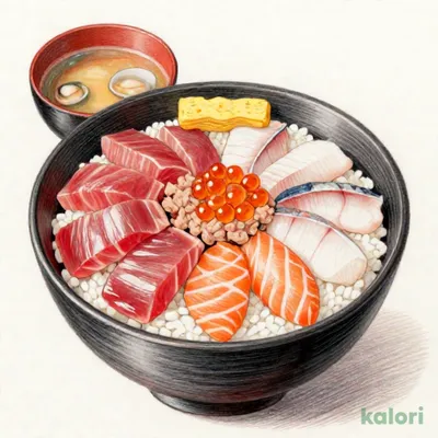 13種ネタの特上海鮮丼