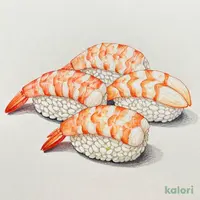 エビの３貫盛り