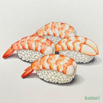 エビの３貫盛り