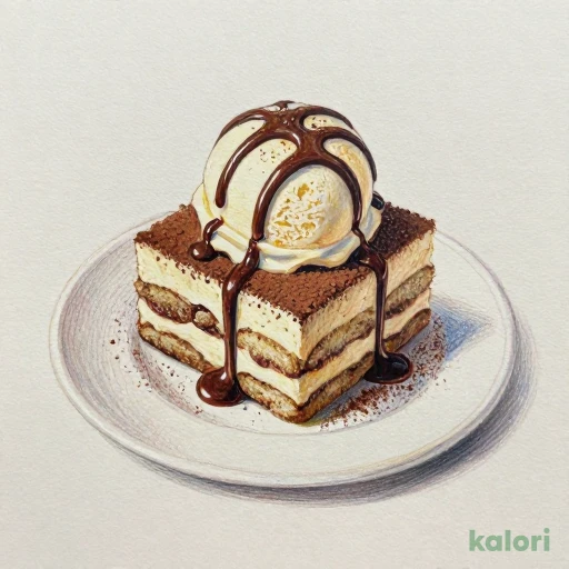 バニラアイス(チョコソースがけ)＆ティラミス 450kcal — What's in It