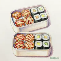 特上本鮪づくし弁当２人前　１６貫+巻物２本