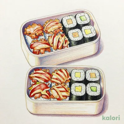 特上本鮪づくし弁当２人前　１６貫+巻物２本
