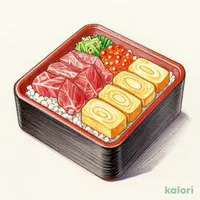 盛り丼！まぐろビントロちらし弁当