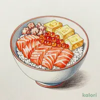 盛り丼！サーモン三昧ちらし弁当