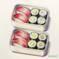 紅白セット弁当２人前　１６貫