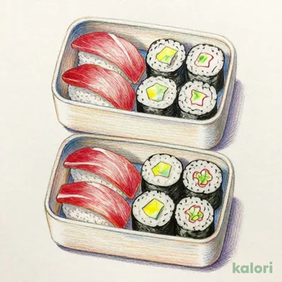 紅白セット弁当２人前　１６貫