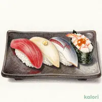 天然魚彩り5種盛り