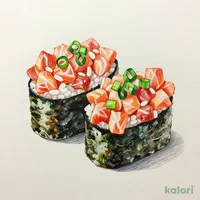 サーモンたたき軍艦