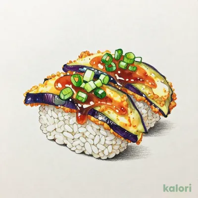 Fried Eggplant Nigiri