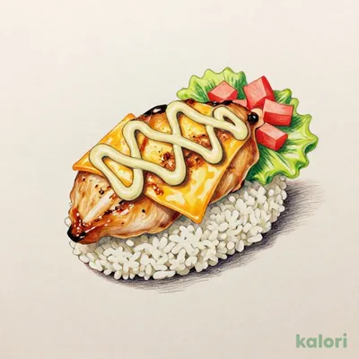 グリルチキンチーズマヨ サラダ寿司