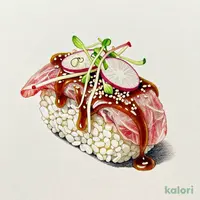 かつお胡麻担々 香味野菜のせ