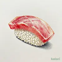 天然まぐろのハラモ1貫