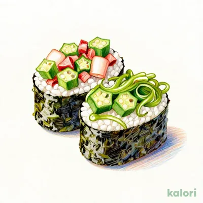 いかオクラめかぶ軍艦