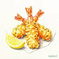まるごと海老の柚子こしょう天ぷら