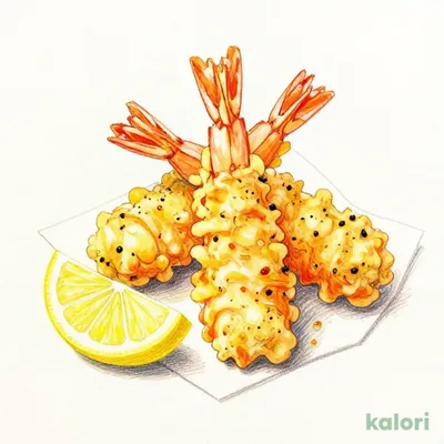 まるごと海老の柚子こしょう天ぷら