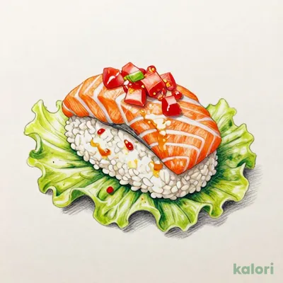 サーモンのサラダ寿司