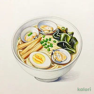 Sushiro Shellfish Salt Ramen with Soft Boiled Egg