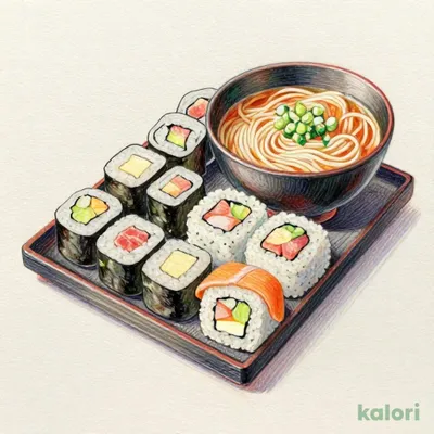 すし10種盛り＋かけラーメン