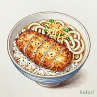まぐろカツ丼＋かけうどん