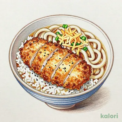 まぐろカツ丼＋かけうどん