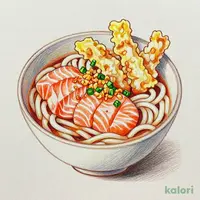 ポキ丼＋かけうどん