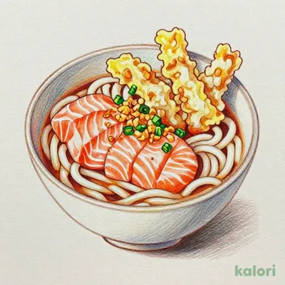 ポキ丼＋かけうどん