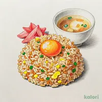 月見チャーハン