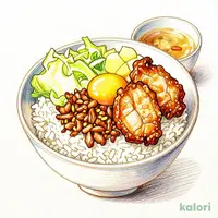 唐揚げ合盛りすた丼