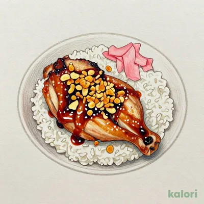 Fried Garlic Chicken Yakiniku Rice Bowl