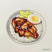 Soft-Boiled Egg Chicken Yakiniku Rice Bowl