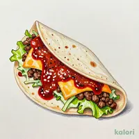 Spicy Chili Sauce Burrito, Small Portion