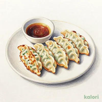 味噌だれで食べる餃子