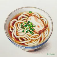 Kake Udon (Hot Udon in Broth)