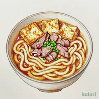 きつね肉カレーうどん