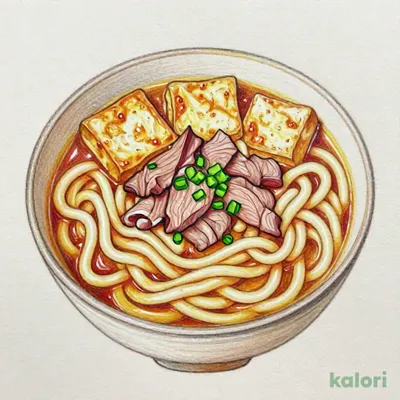 きつね肉カレーうどん
