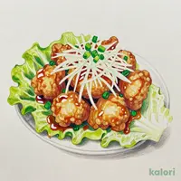 唐揚げみぞれ和え