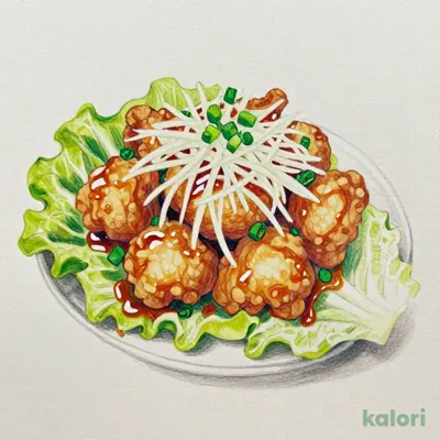 唐揚げみぞれ和え