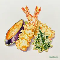 海老と野菜の天ぷら