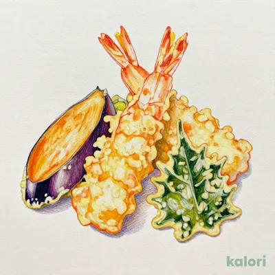 海老と野菜の天ぷら