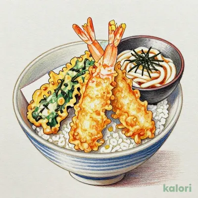 海老天丼セット