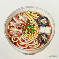 黒酢の酸辣湯うどん
