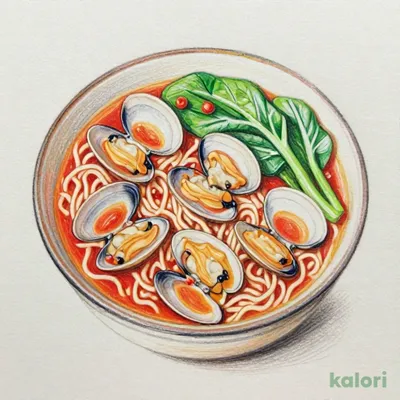 太陽のボンゴレ麺