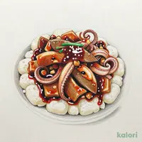 いかゲソと軟骨のゴロ焼き